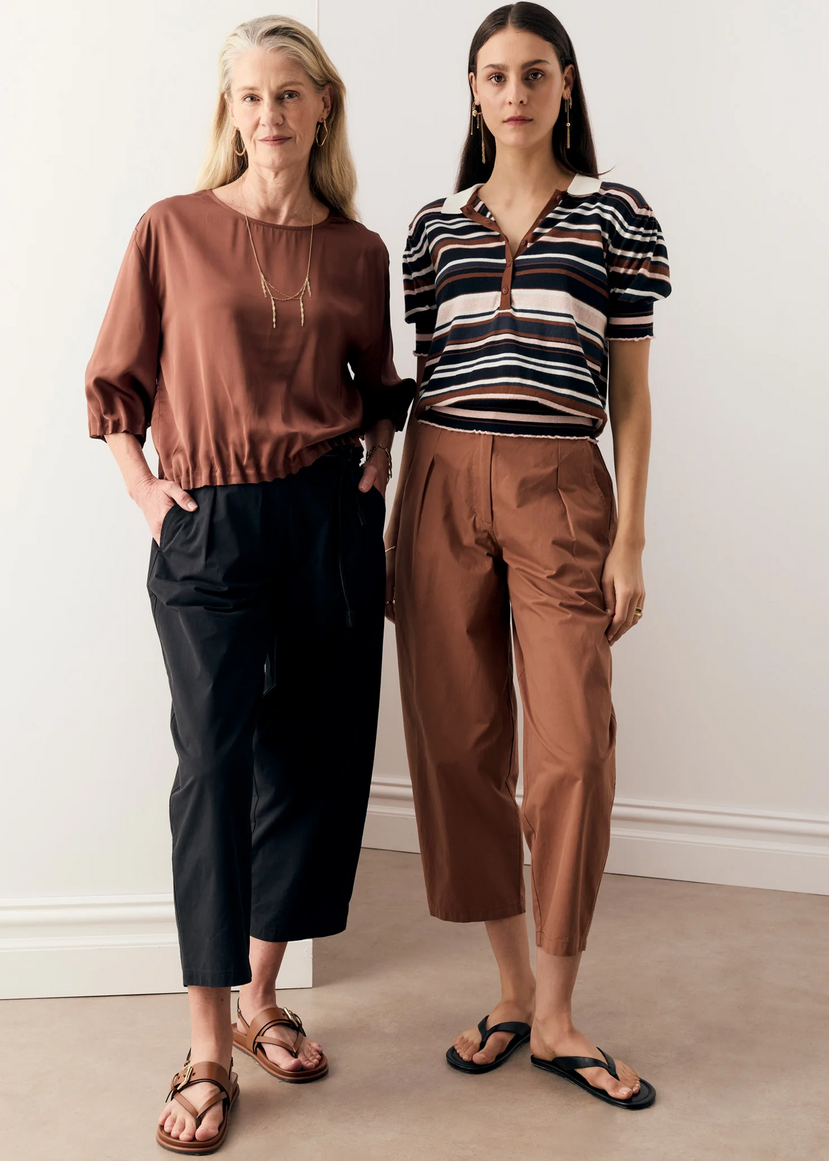 POL Alma Barrel Pant - Toffee