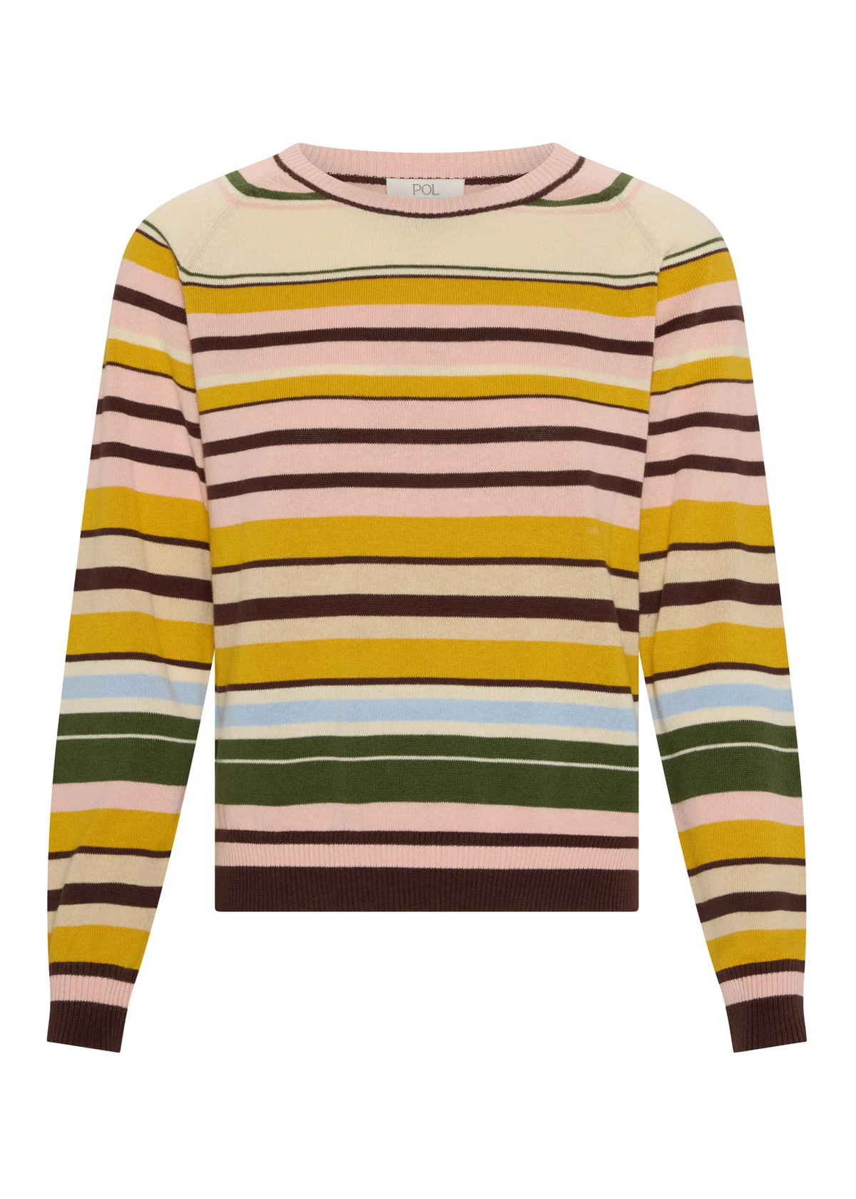 POL Tiller Multistripe Knit - Pink Multistripe