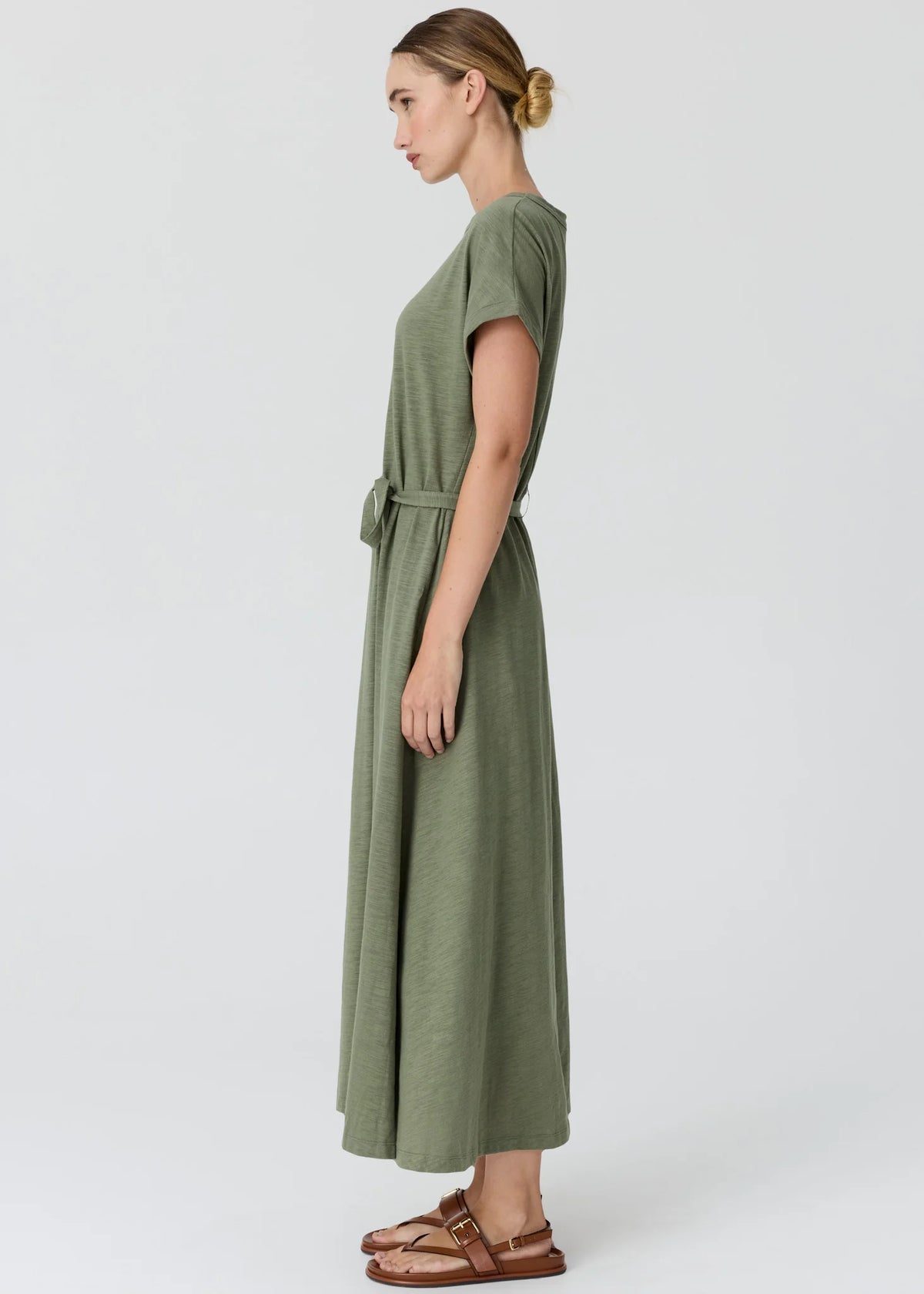 POL Mast Tee Dress - Fern