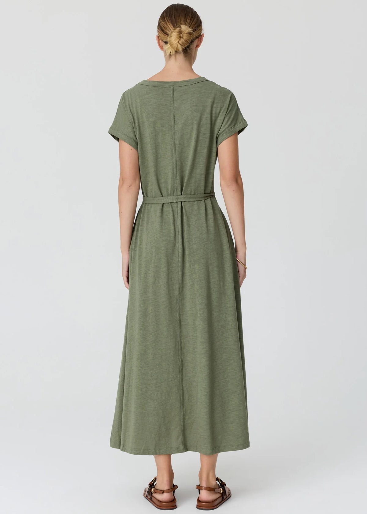 POL Mast Tee Dress - Fern