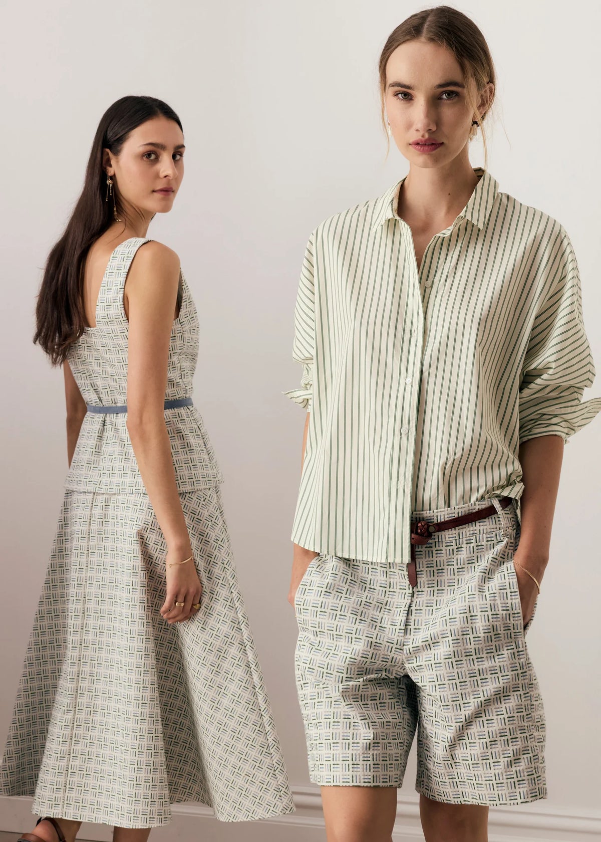 POL Botanica Stripe Shirt - Botanica Print