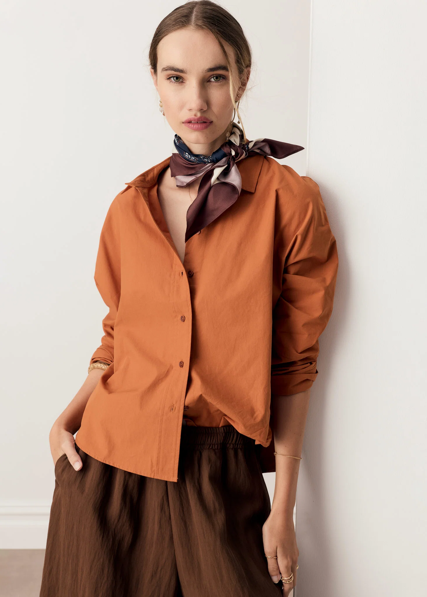 POL Elina 2 Way Shirt - Amber