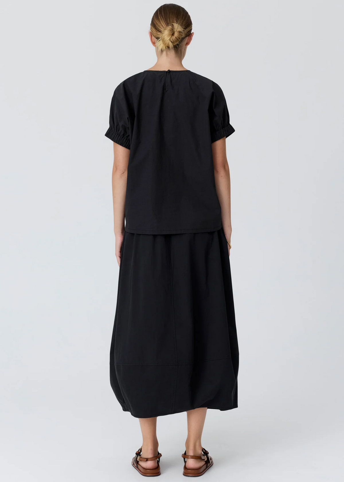 POL Ivy Cornelli Embroidered Top - Black/Chalk