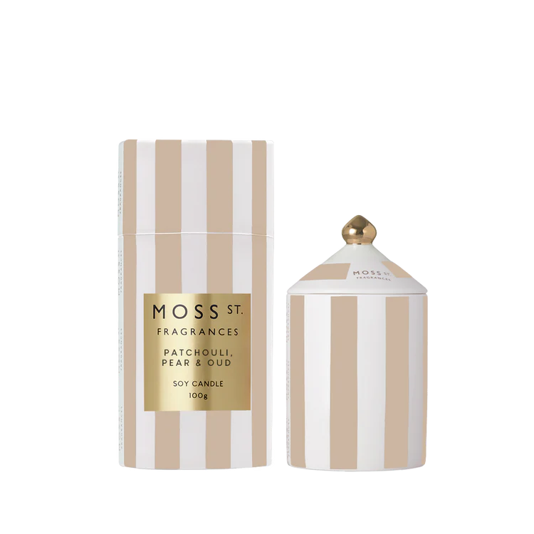 Moss St. Ceramic Candle 100g - Patchouli Pear & Oud