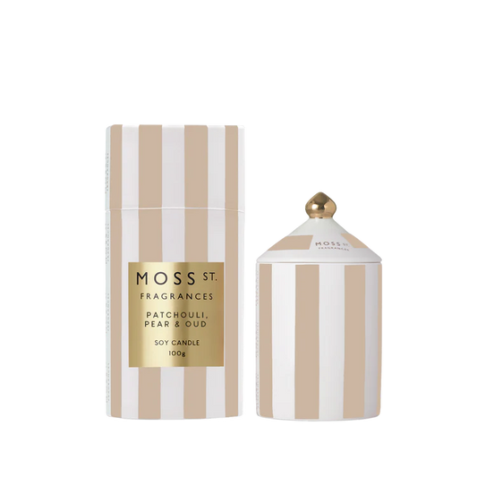 Moss St. Ceramic Candle 100g - Patchouli Pear & Oud