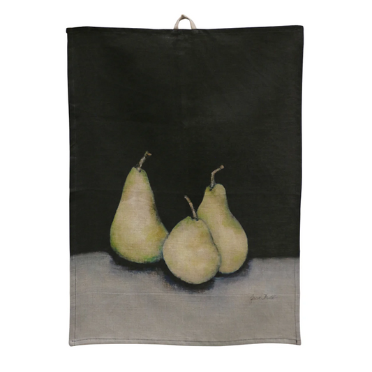 CC Interiors Midnight Pear 100% Linen Tea Towel