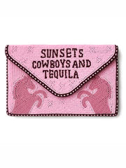 Dark Hampton Pink Pony Beaded Bag