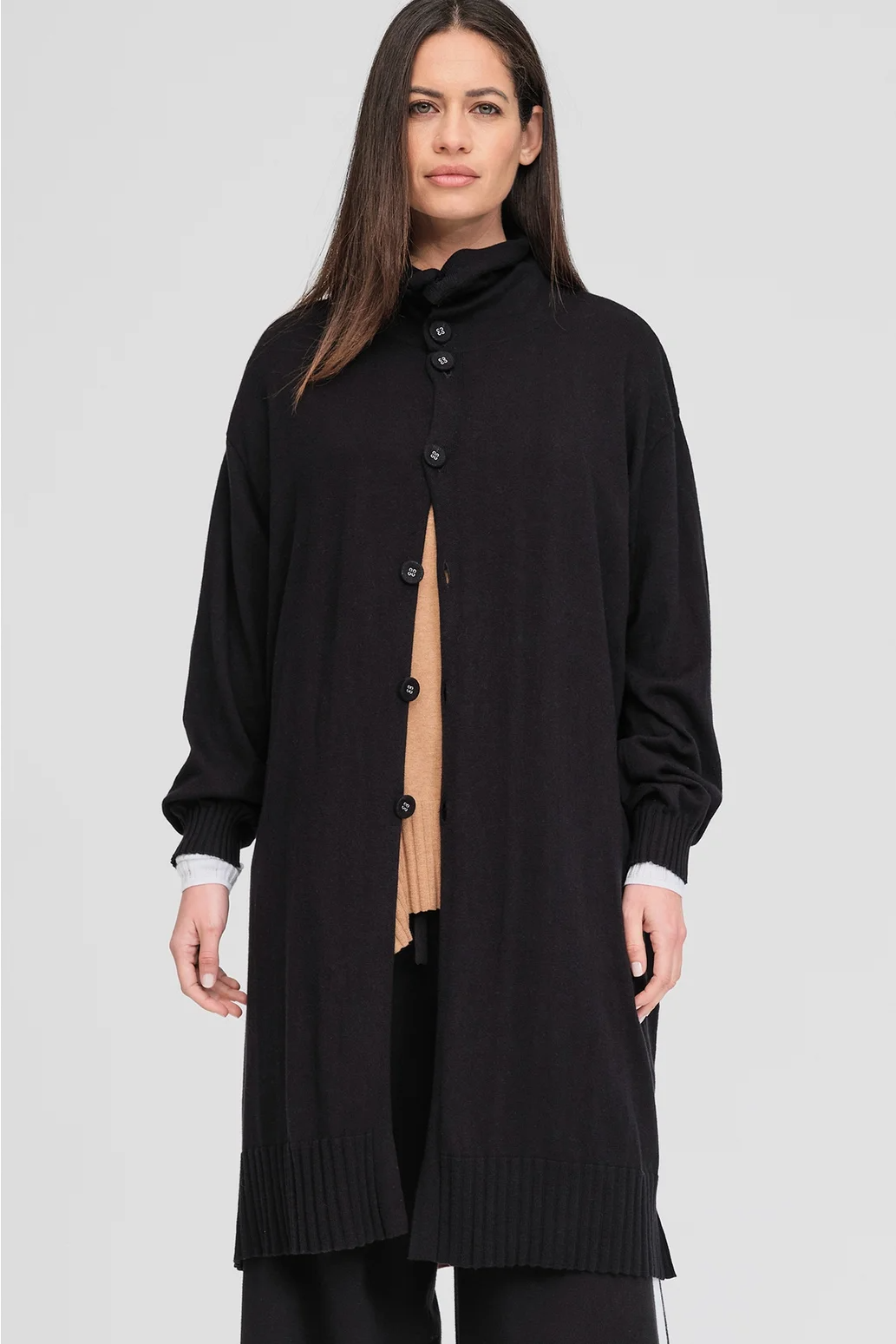 Taylor Pinned Coat - Black