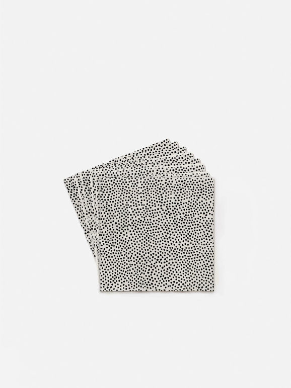 Citta Pois Paper Napkins 20pk - Black/White