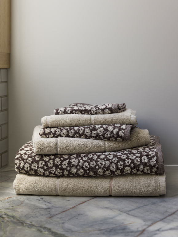 Citta Forget Me Not Bath Towel Range - Rye/Oat