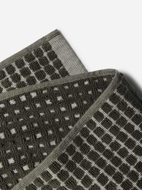 Citta Nero Cotton Face Cloth - Ivy/Cream