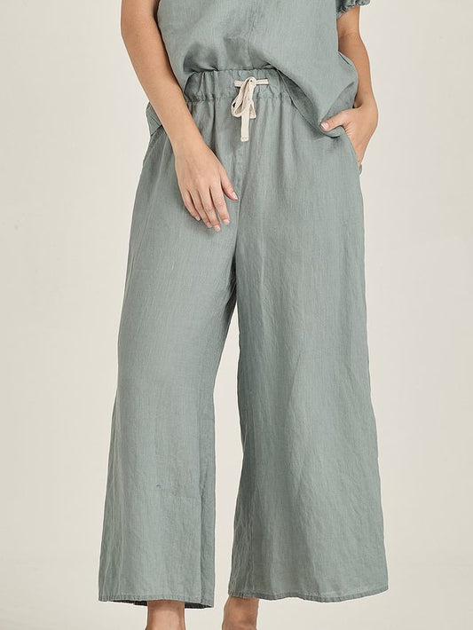 Sills Melba Wide Leg Pant - Seaweed