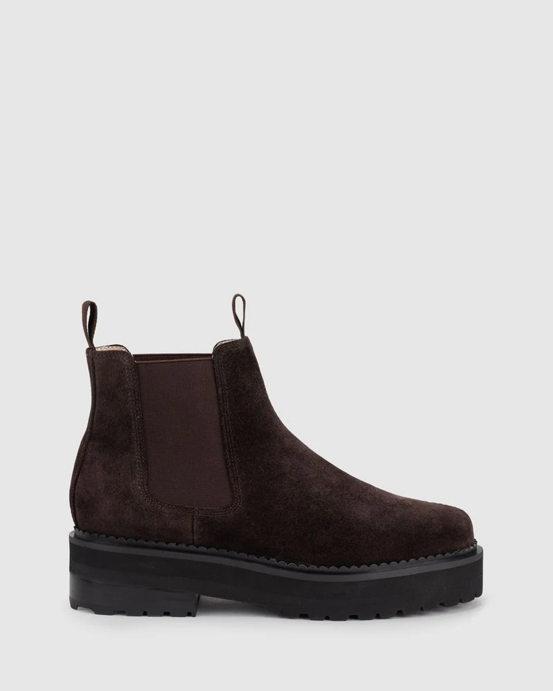 Chaos & Harmony Queens Boot - Bitter Choc Suede