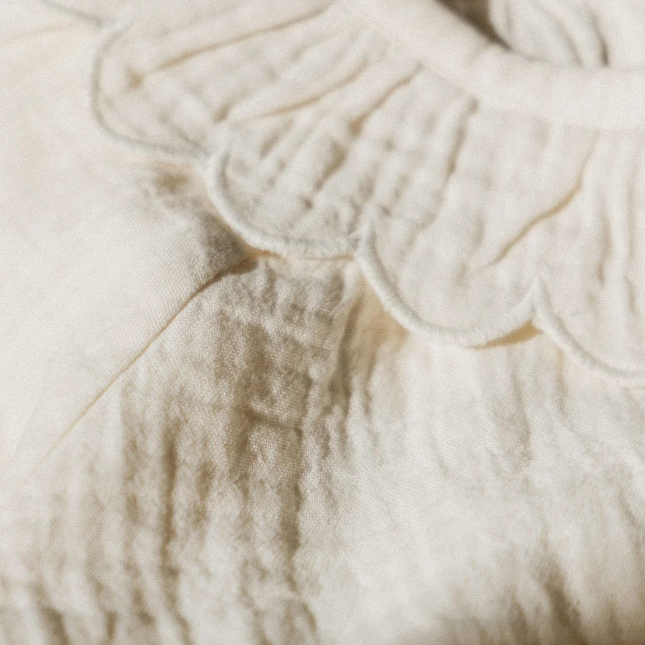 Nature Baby Ruffle Cameron Blouse - Natural