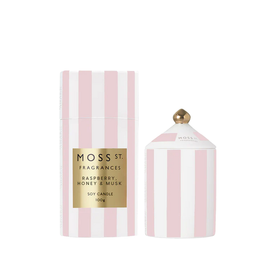 Moss St. Ceramic Candle 100g - Raspberry Honey & Musk
