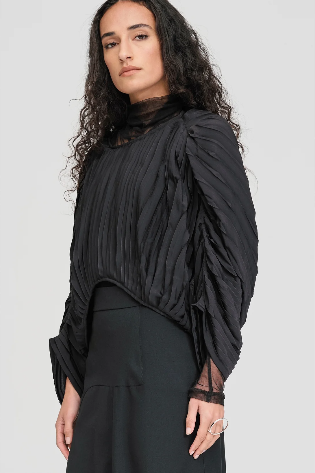 Taylor Rumple Sweater - Black