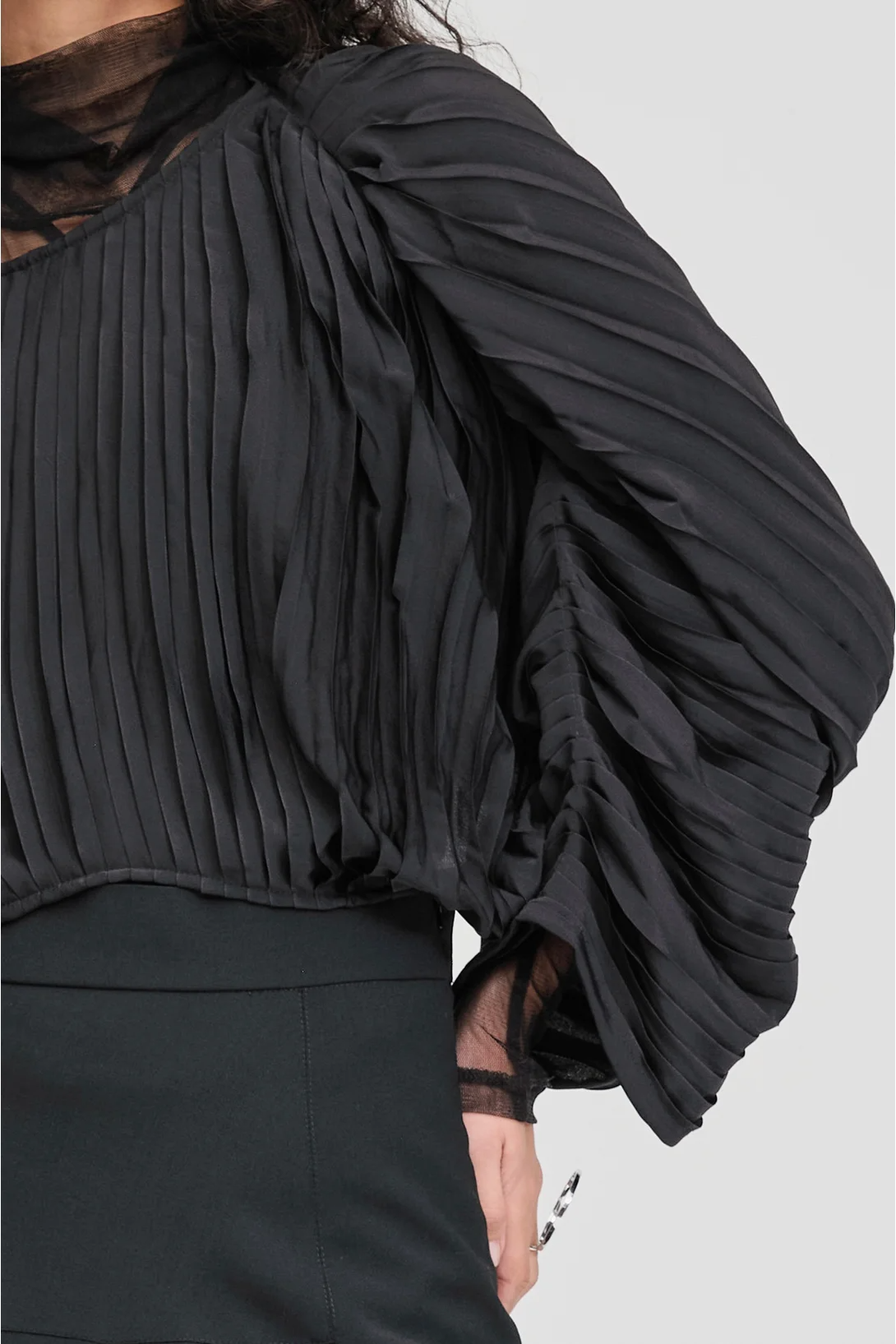 Taylor Rumple Sweater - Black