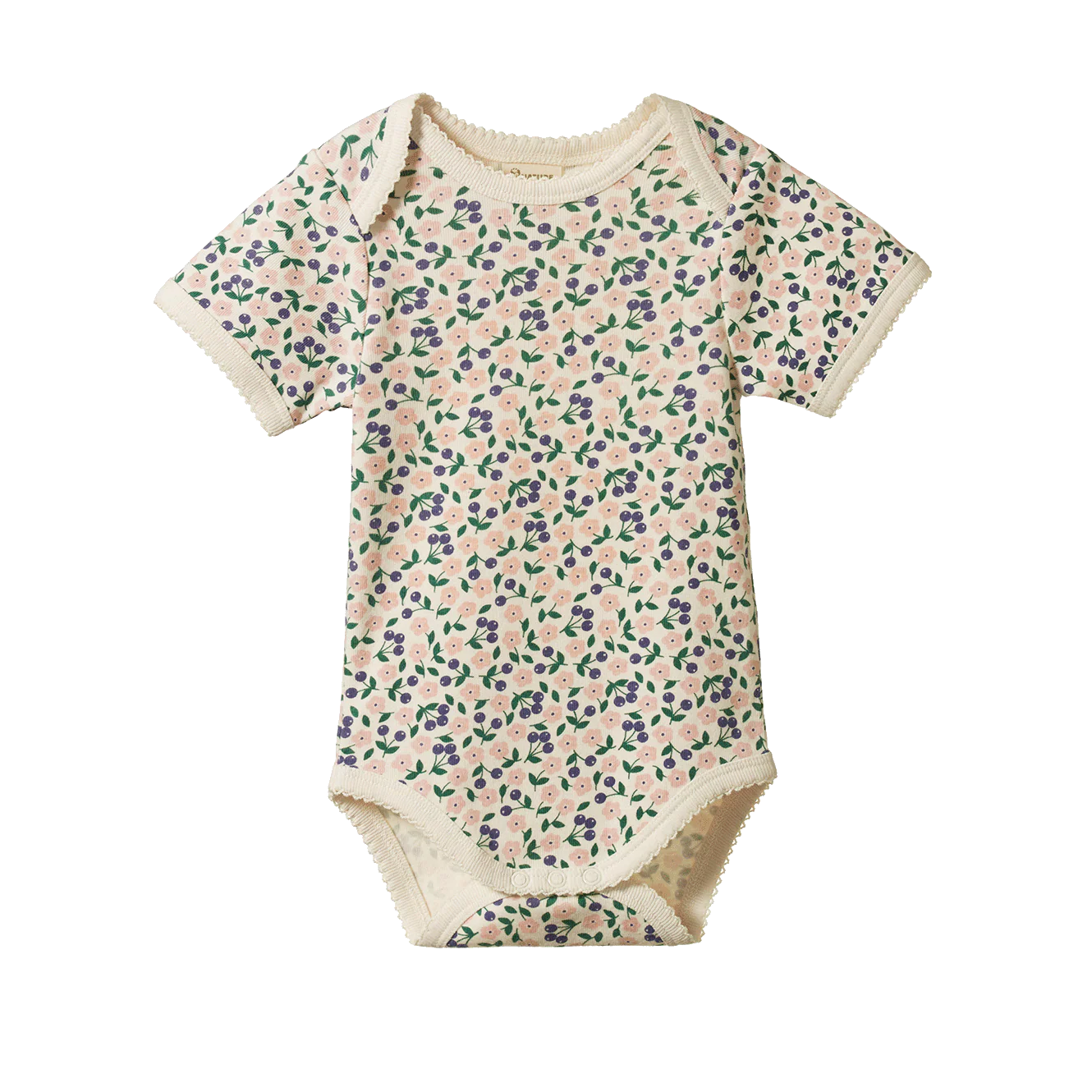 Nature Baby Short Sleeve Bodysuit - Briarwood Print