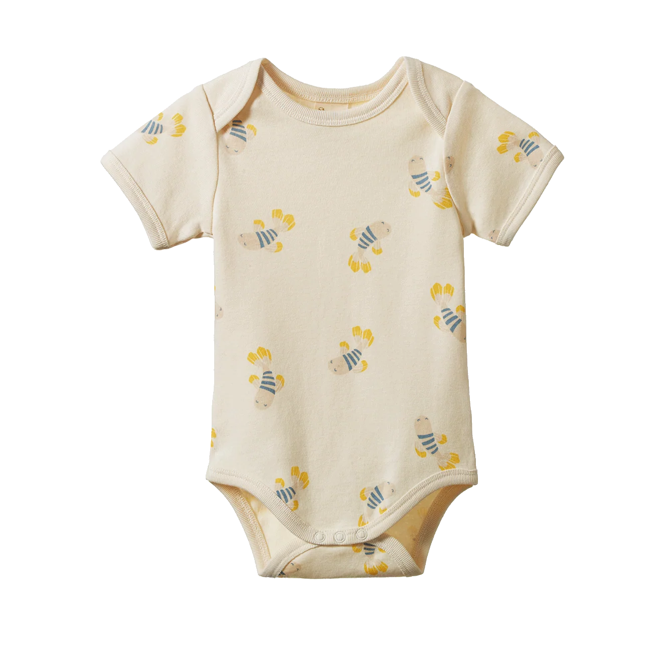 Nature Baby Short Sleeve Bodysuit - Fish Fable Print