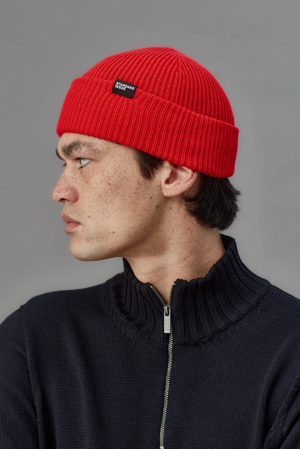 Standard Issue Merino Rib Beanie - Ribbon