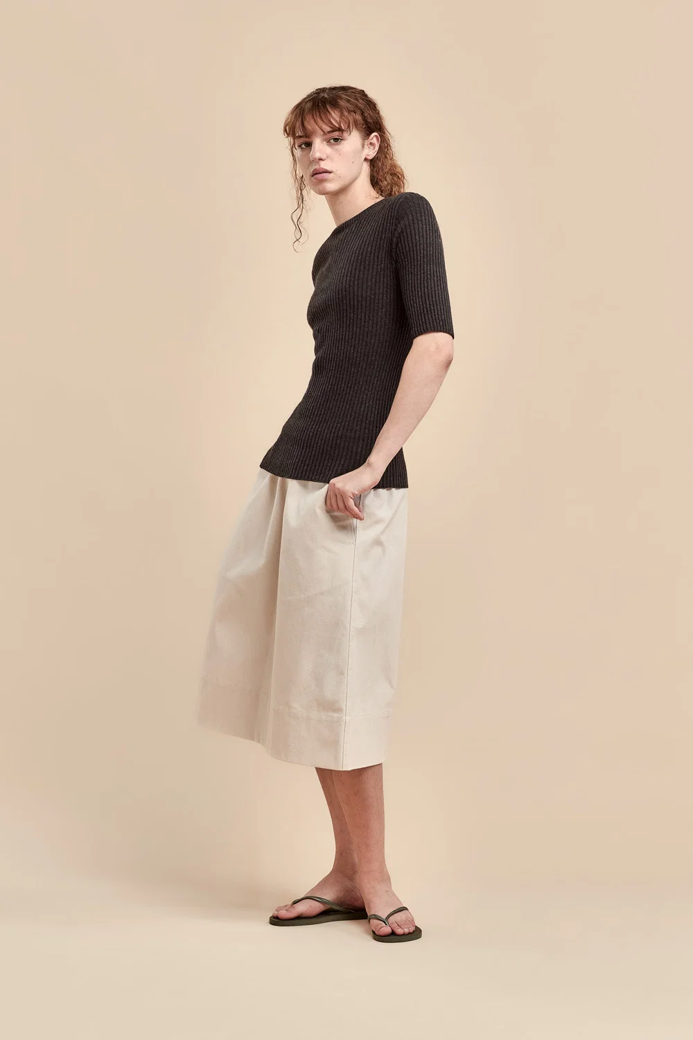 Standard Issue Balance Rib T-Shirt - Shale