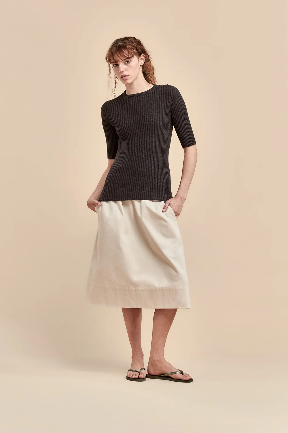 Standard Issue Balance Rib T-Shirt - Shale