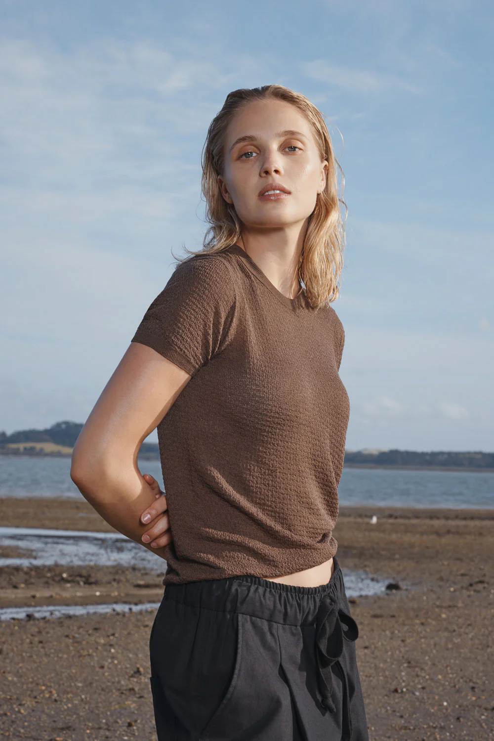 Standard Issue Setta Picot T-Shirt - Anchor