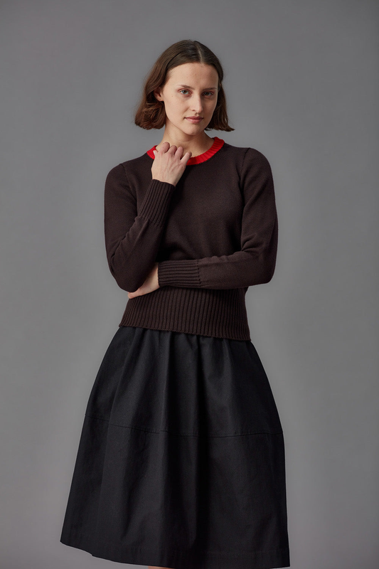 Standard Issue Merino Adore Jumper - Umber/Ribbon