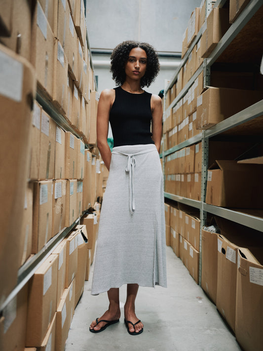 Standard Issue Cotton Waffle Wrap - White/Arctic