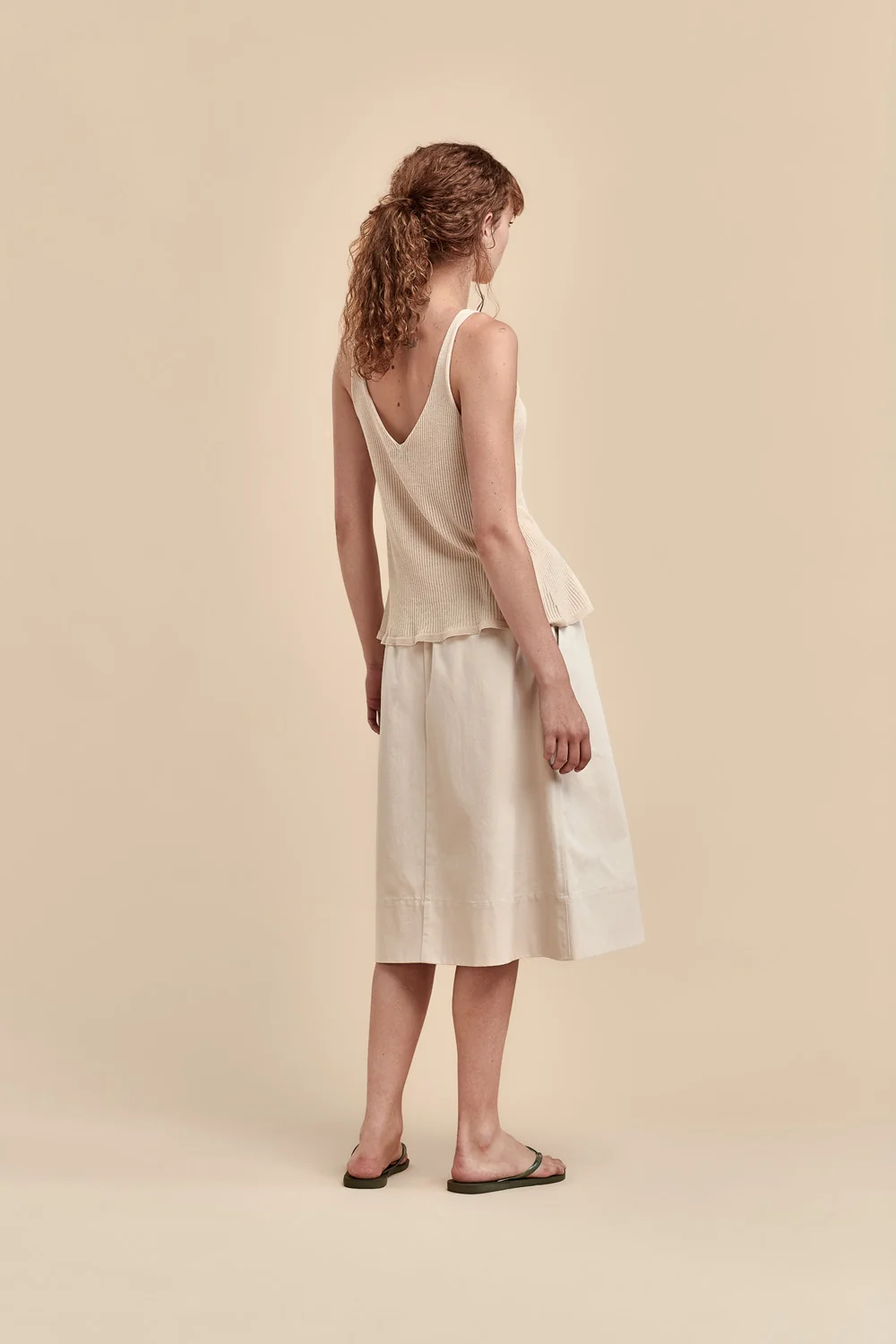 Standard Issue Cotton Broadcloth Skirt - Fossil