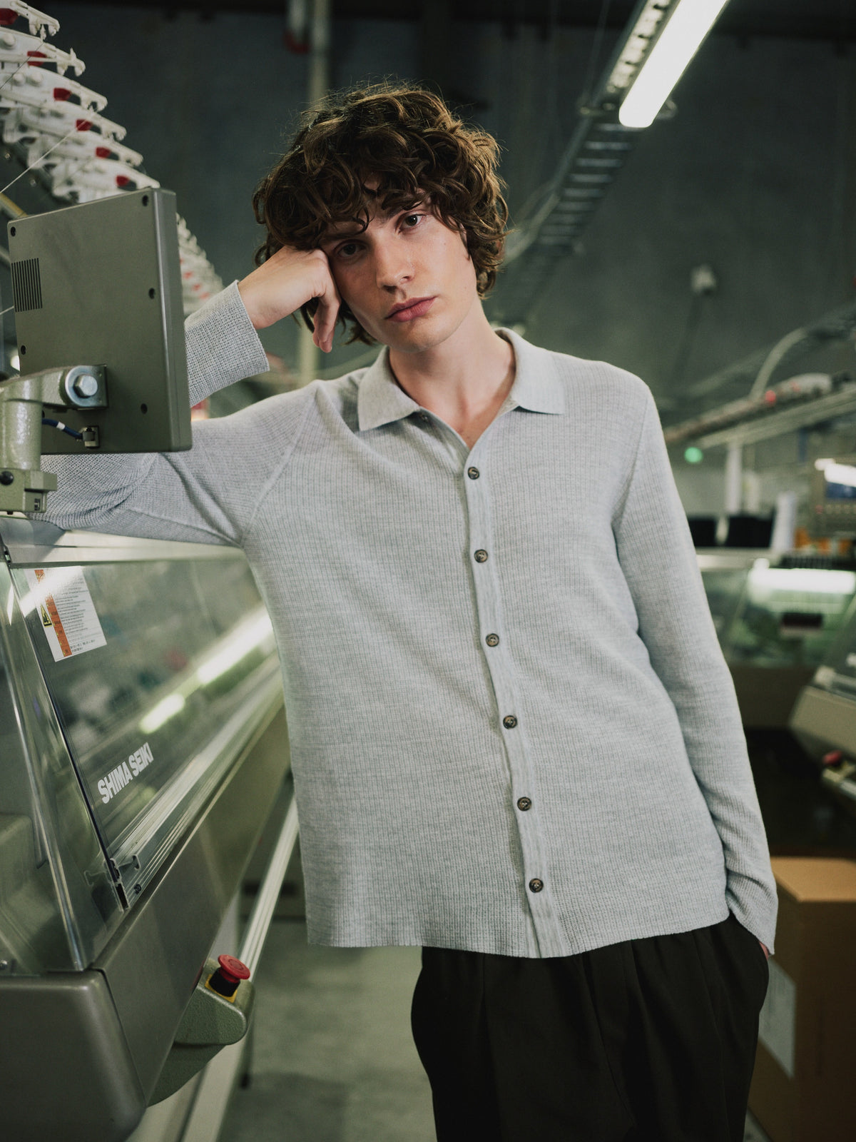 Standard Issue Cotton Universal Waffle Shirt - White/Arctic
