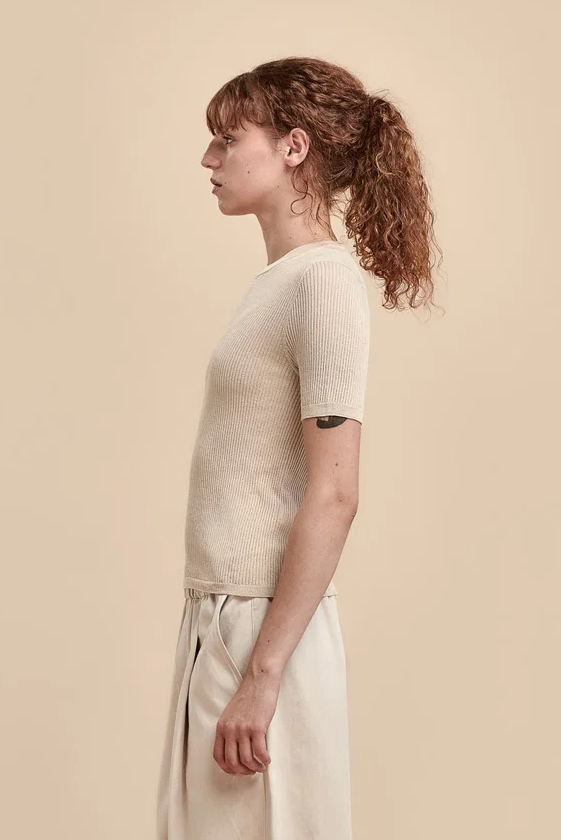 Standard Issue Seta Rib T-Shirt - Oat
