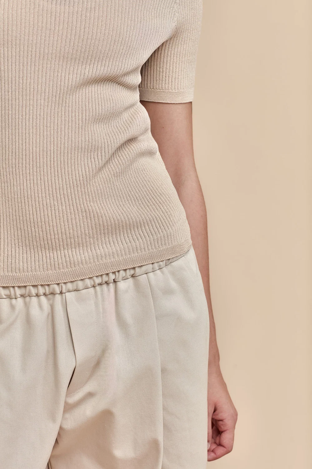 Standard Issue Seta Rib T-Shirt - Oat