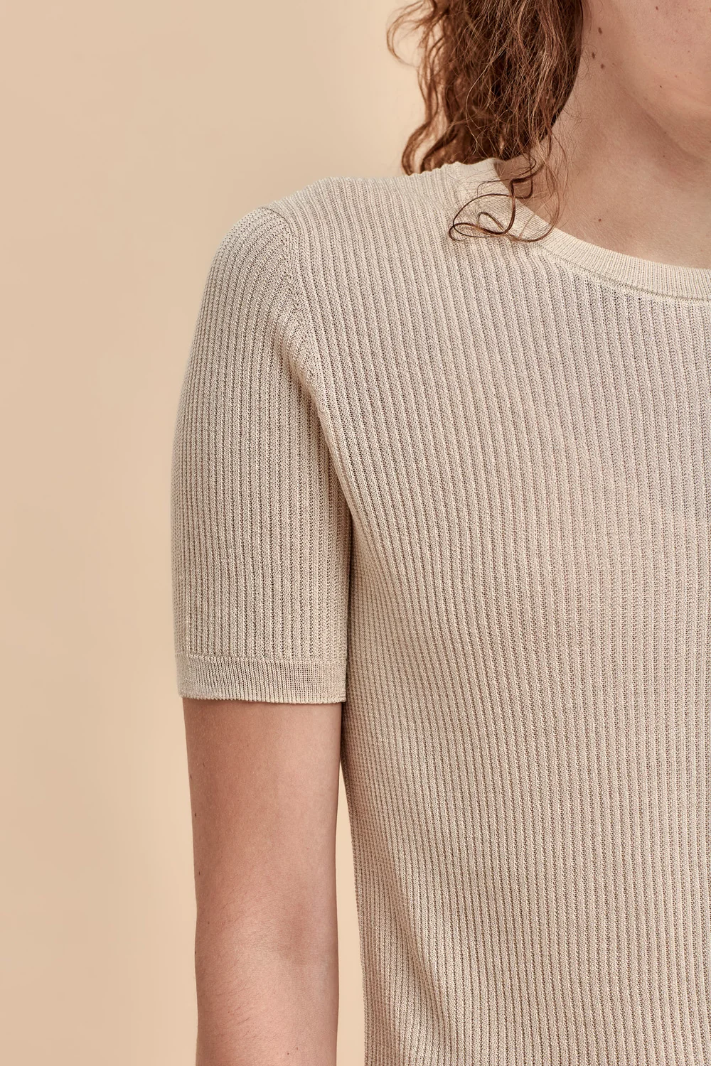 Standard Issue Seta Rib T-Shirt - Oat