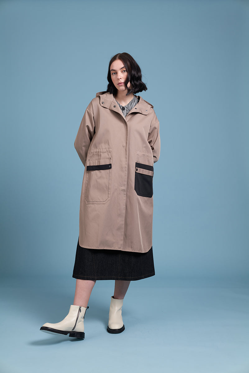 Siren Le Stitch Anorak - Sesame/Black