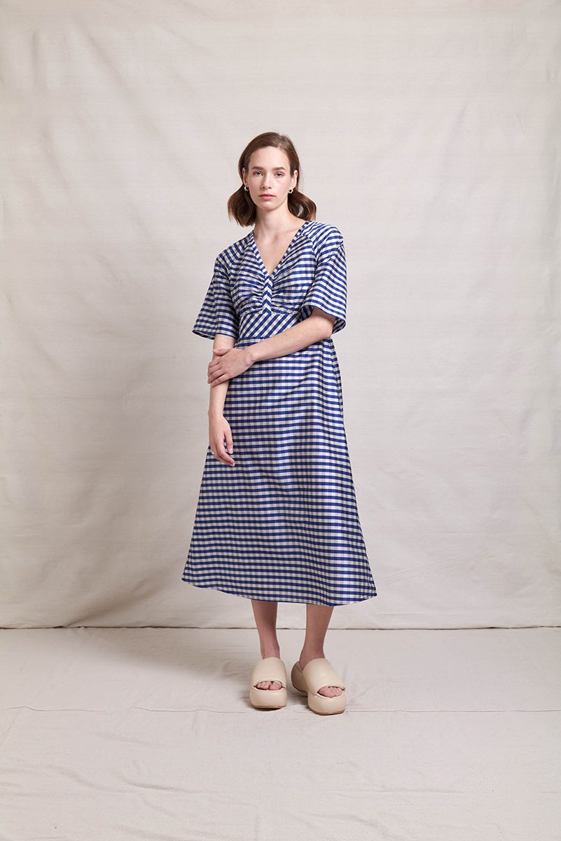 Neris Absolute Pitch Dress - Mazarine Check