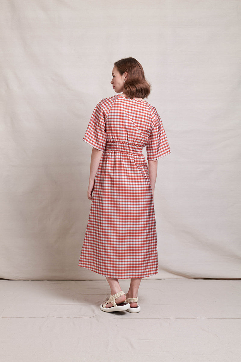 Neris Absolute Pitch Dress - Clay Check