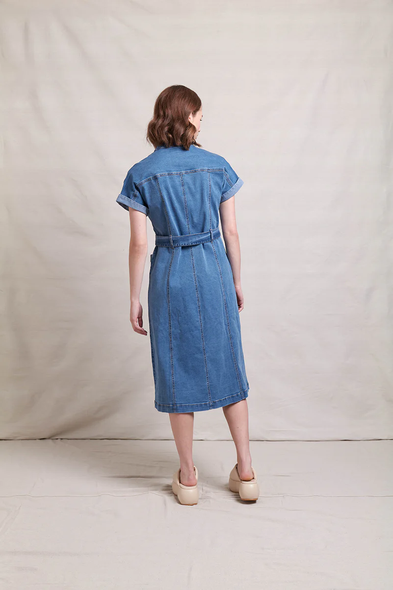 Neris On A Roll Dress - Stonewash