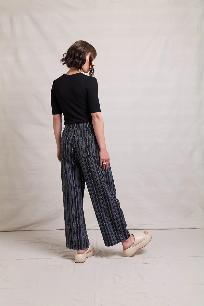 Neris Zig Zag Pant - Black Stripe