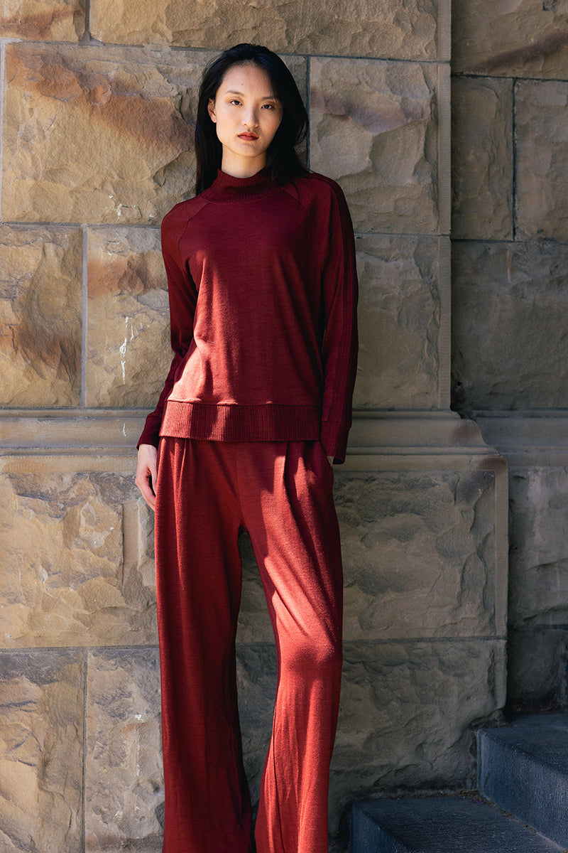 Neris Lounge Upgrade Pant - Red Clay