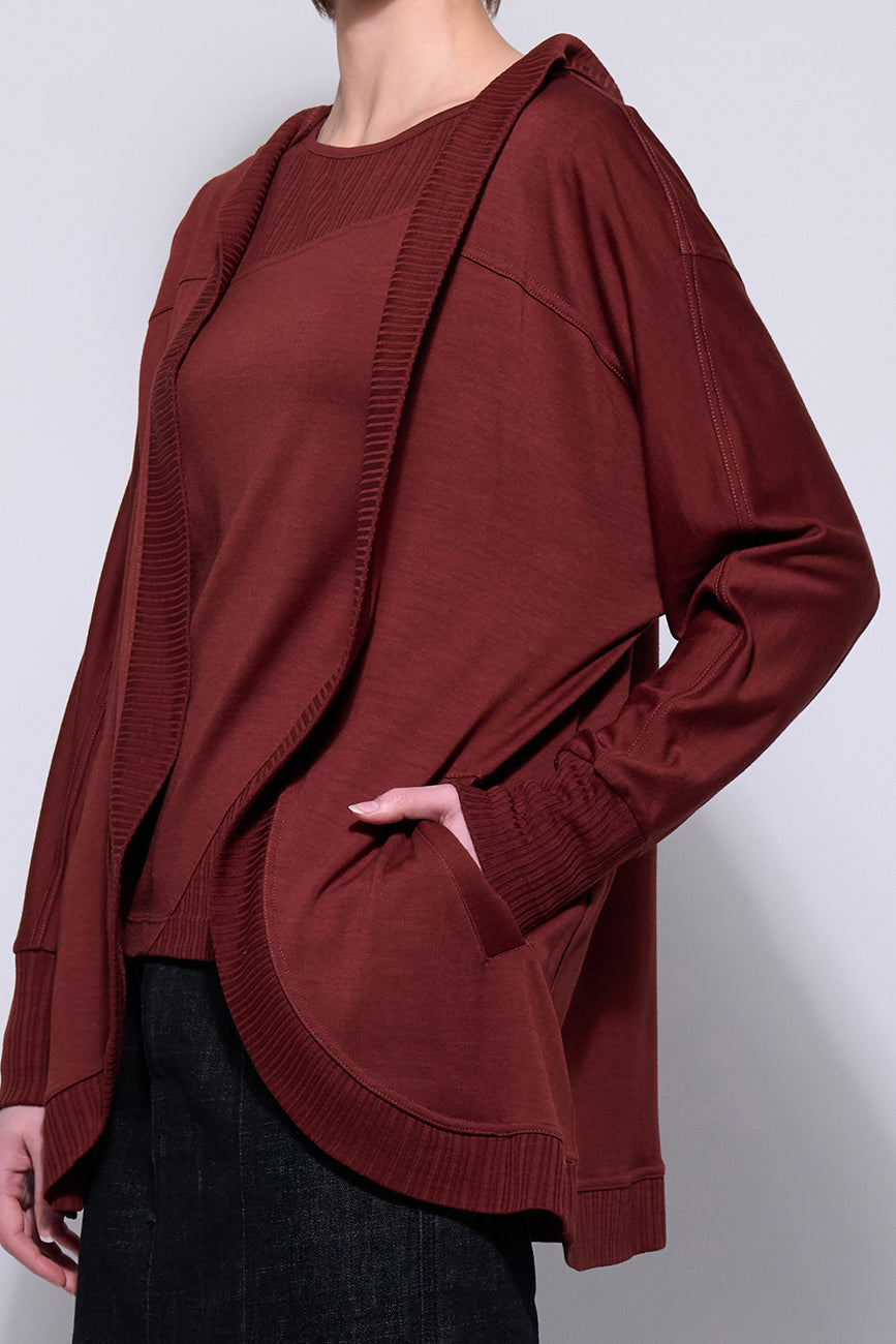 Neris The Weekender Merino - Red Clay