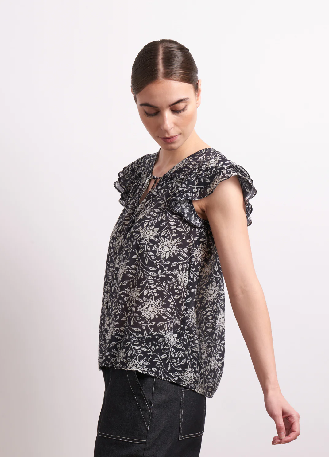 Neris In Print Top - Kohl