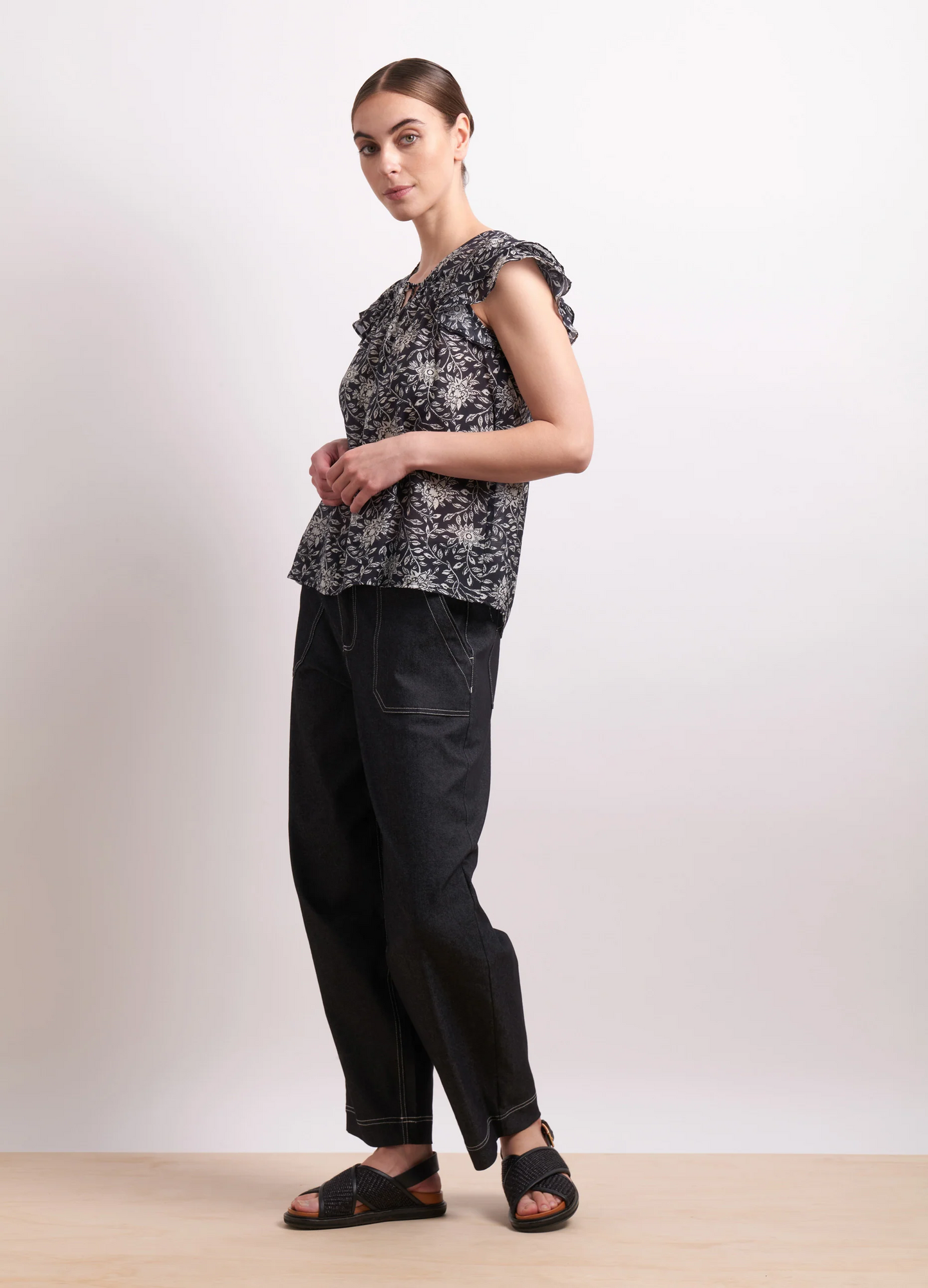 Neris In Print Top - Kohl