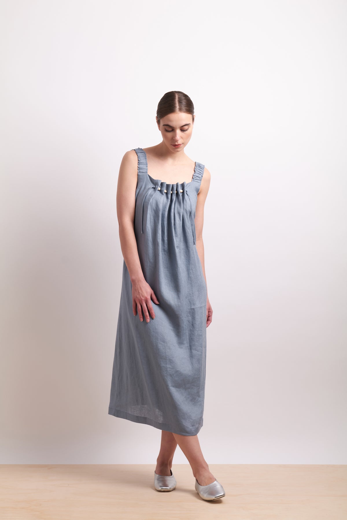 Neris Thru & Thru Dress - Dove