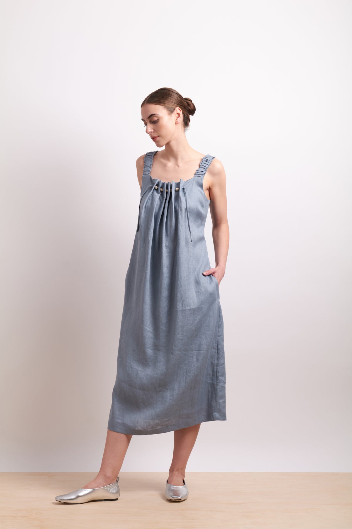 Neris Thru & Thru Dress - Dove
