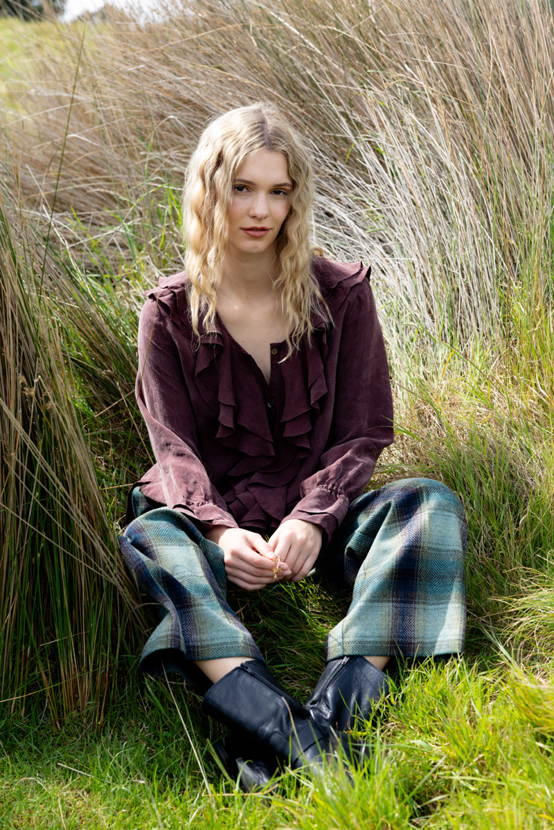 Neris Saxon Pant - River Check