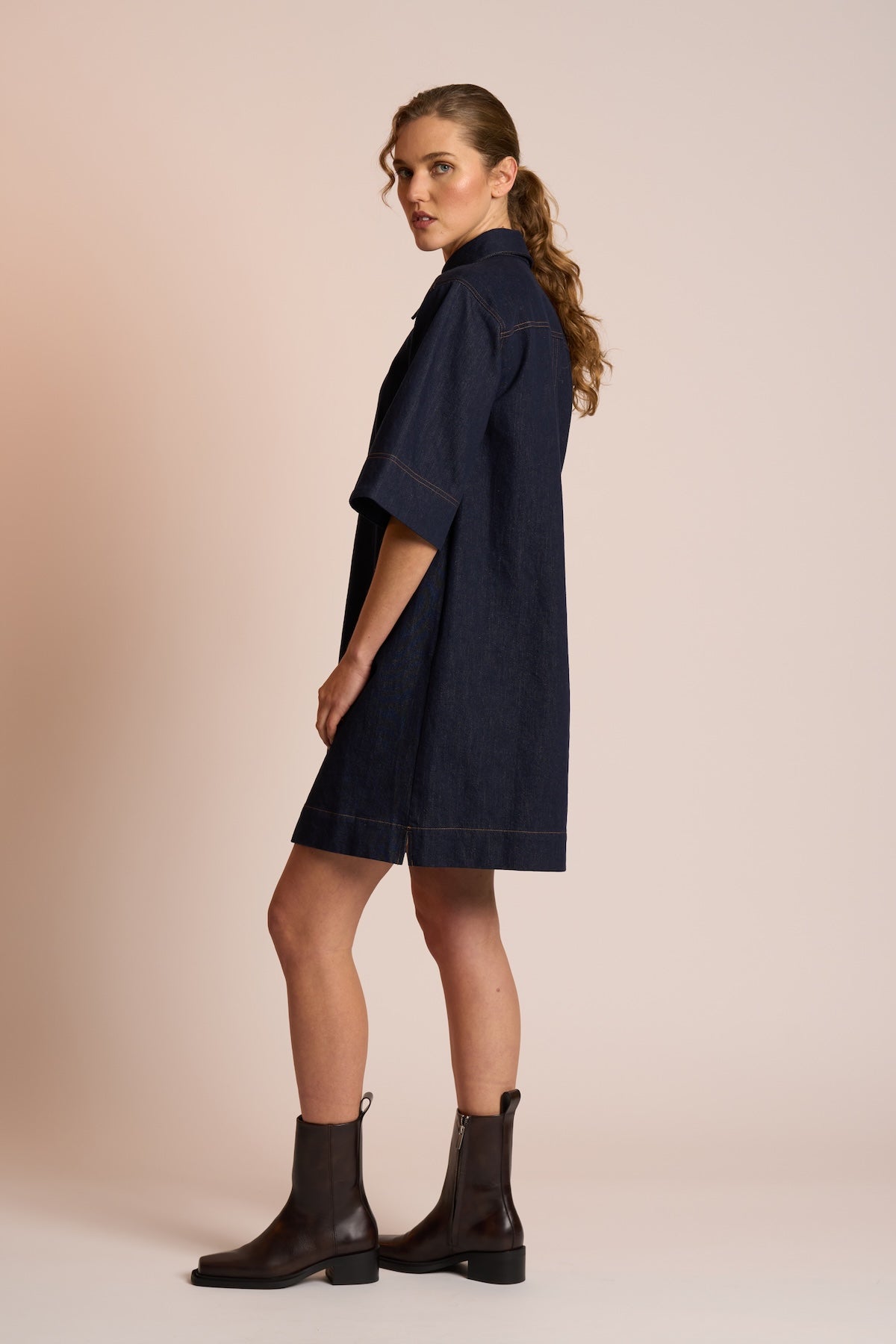 Neris Ora Dress - Indigo