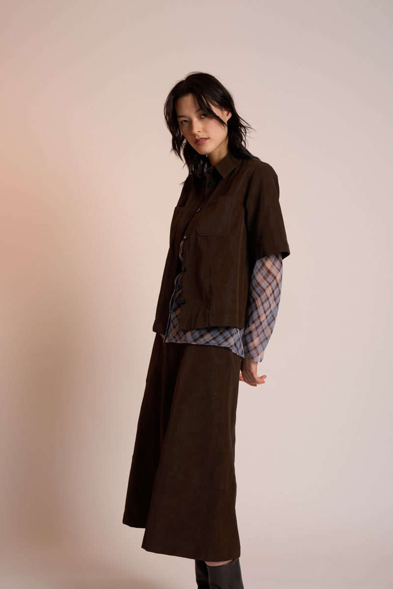 Neris Dylan Shacket - Carob