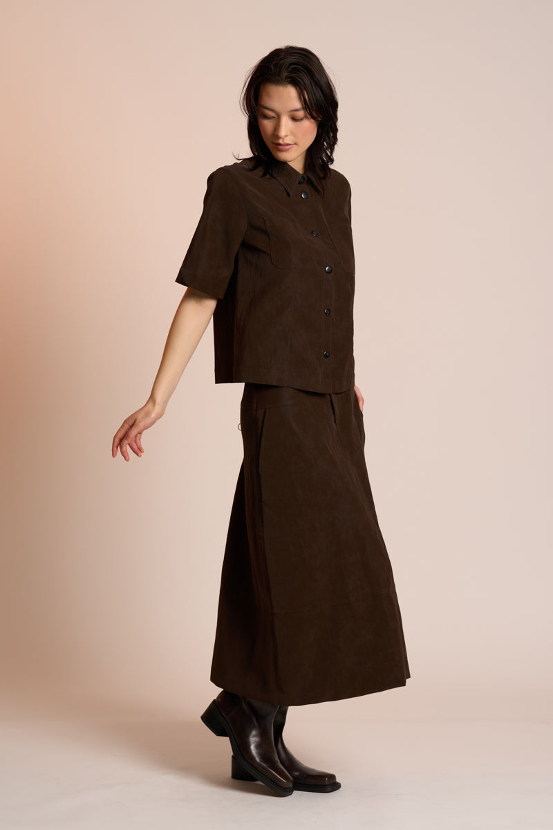 Neris Dylan Shacket - Carob