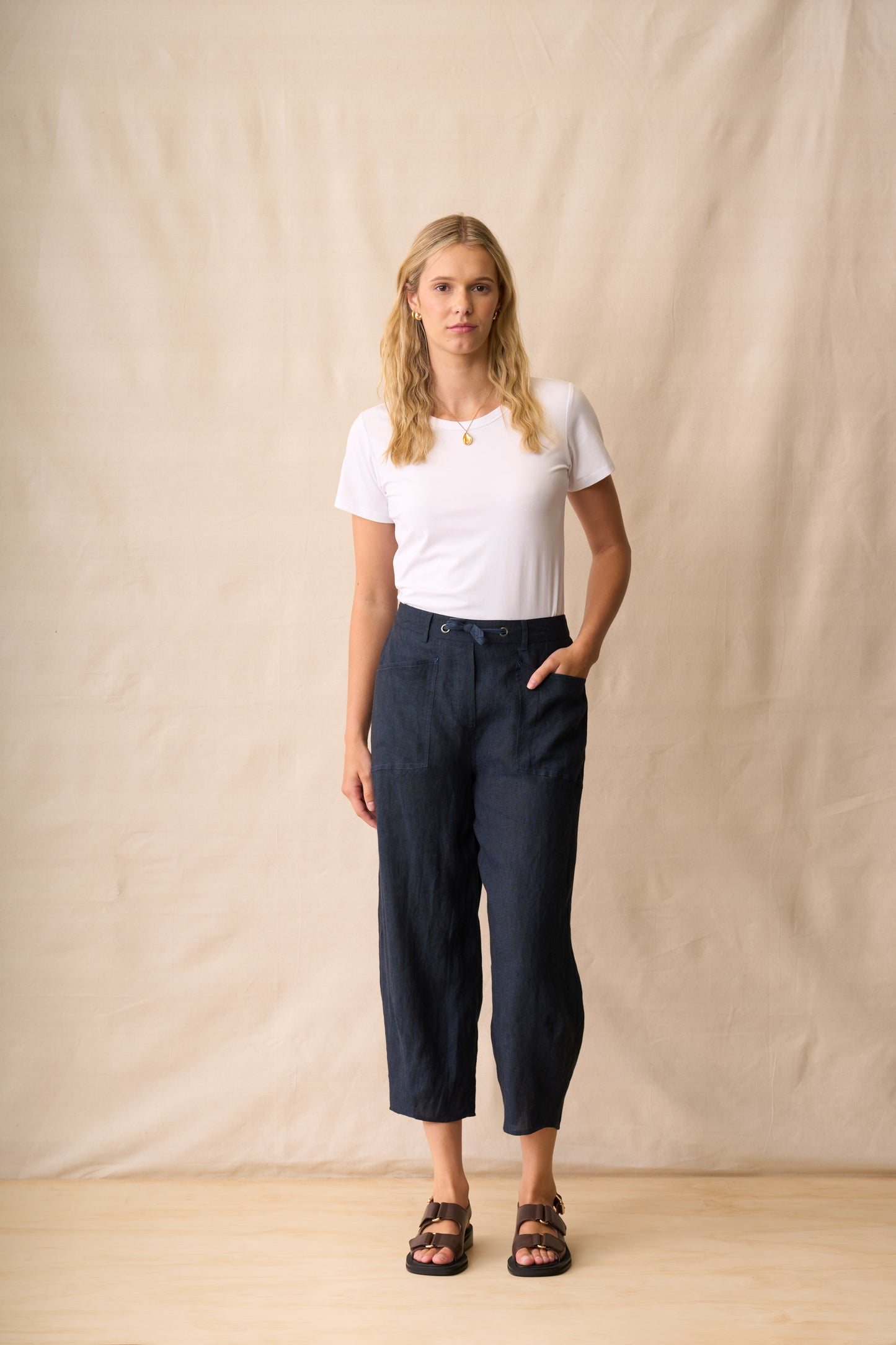 Neris Greer Pant - Twilight/Denim Stitch